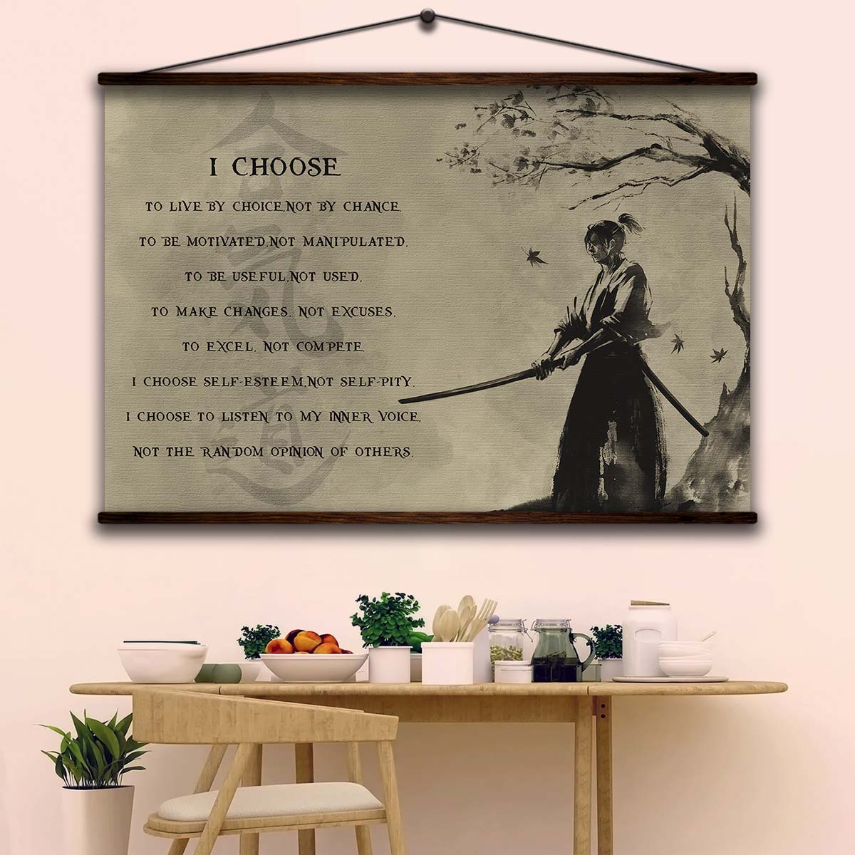 Aikido Wall Art - Aikido Poster - Aikido Canvas - I Choose - AI012 - Horizontal Poster - Horizontal Canvas