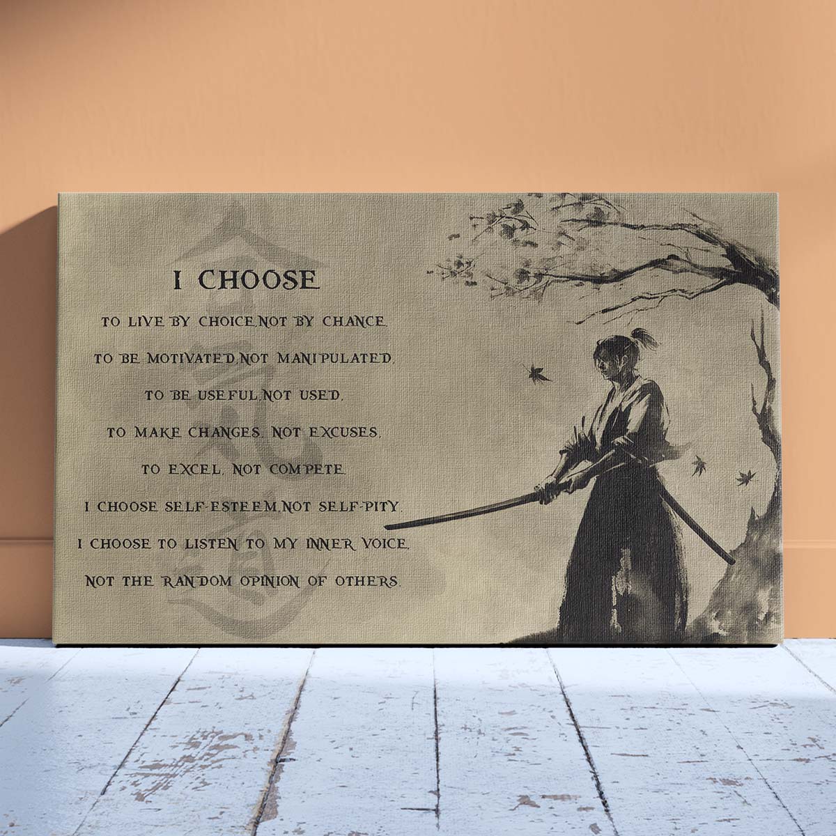 Aikido Wall Art - Aikido Poster - Aikido Canvas - I Choose - AI012 - Horizontal Poster - Horizontal Canvas
