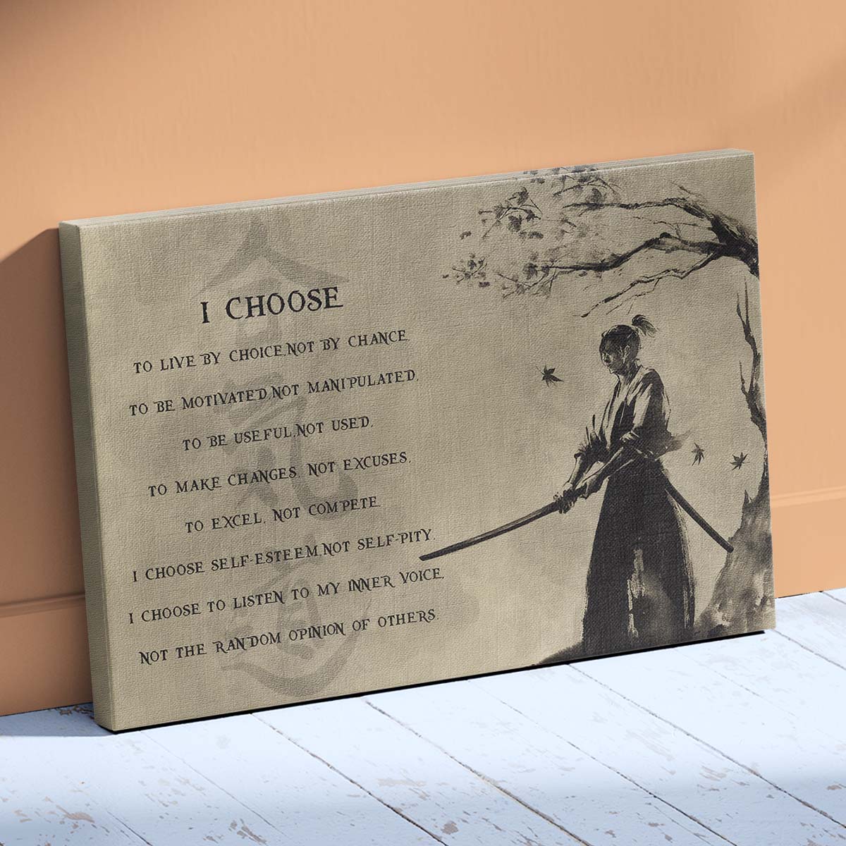 Aikido Wall Art - Aikido Poster - Aikido Canvas - I Choose - AI012 - Horizontal Poster - Horizontal Canvas