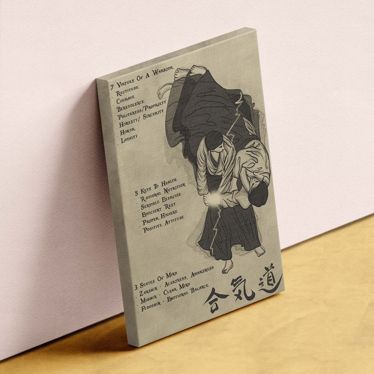 Aikido Wall Art - Aikido Poster - Aikido Canvas - 753 CODE - AI018 - Vertical Poster - Vertical Canvas