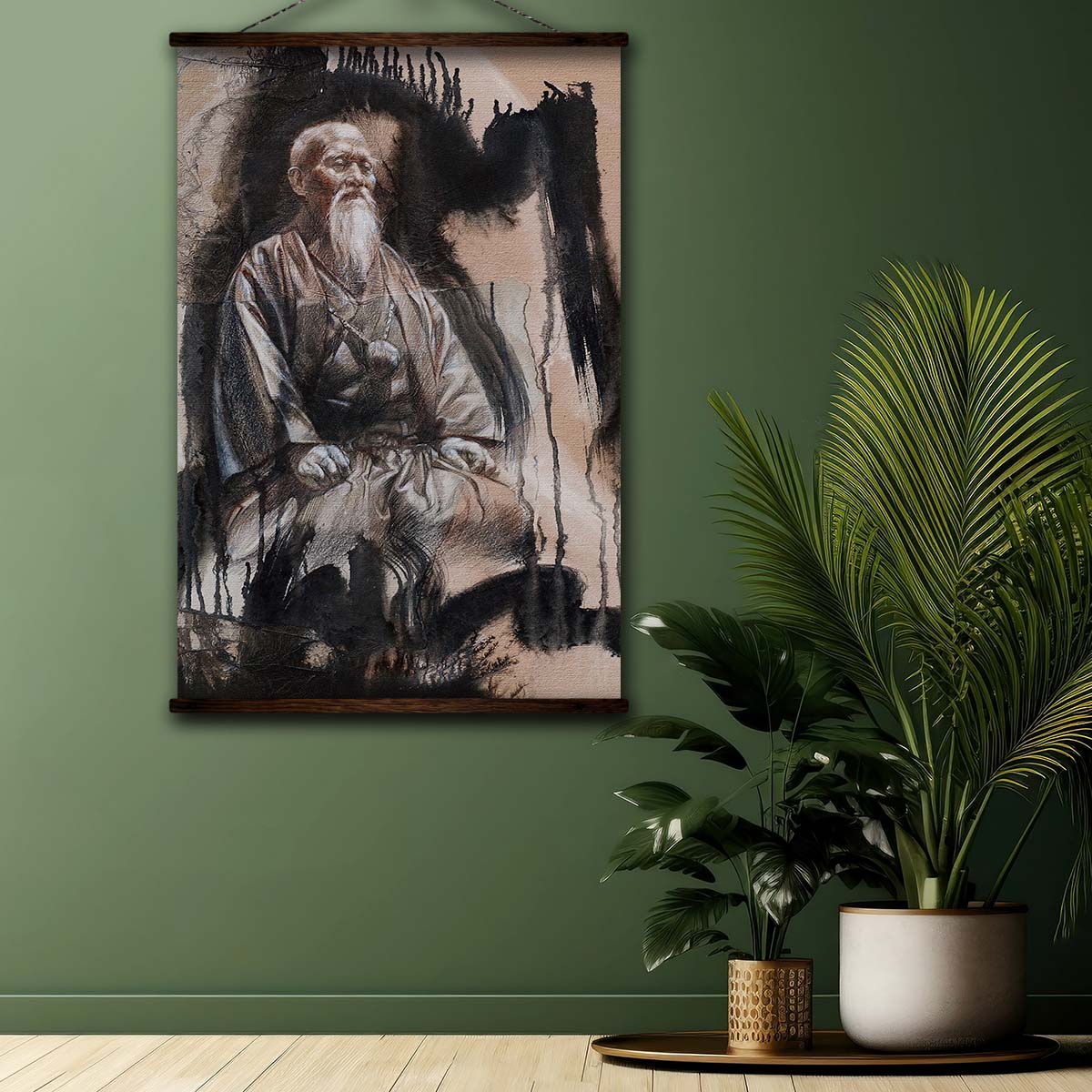 Aikido Wall Art - Aikido Poster - Aikido Canvas - Morihei Ueshiba - AI030 - Vertical Poster - Vertical Canvas