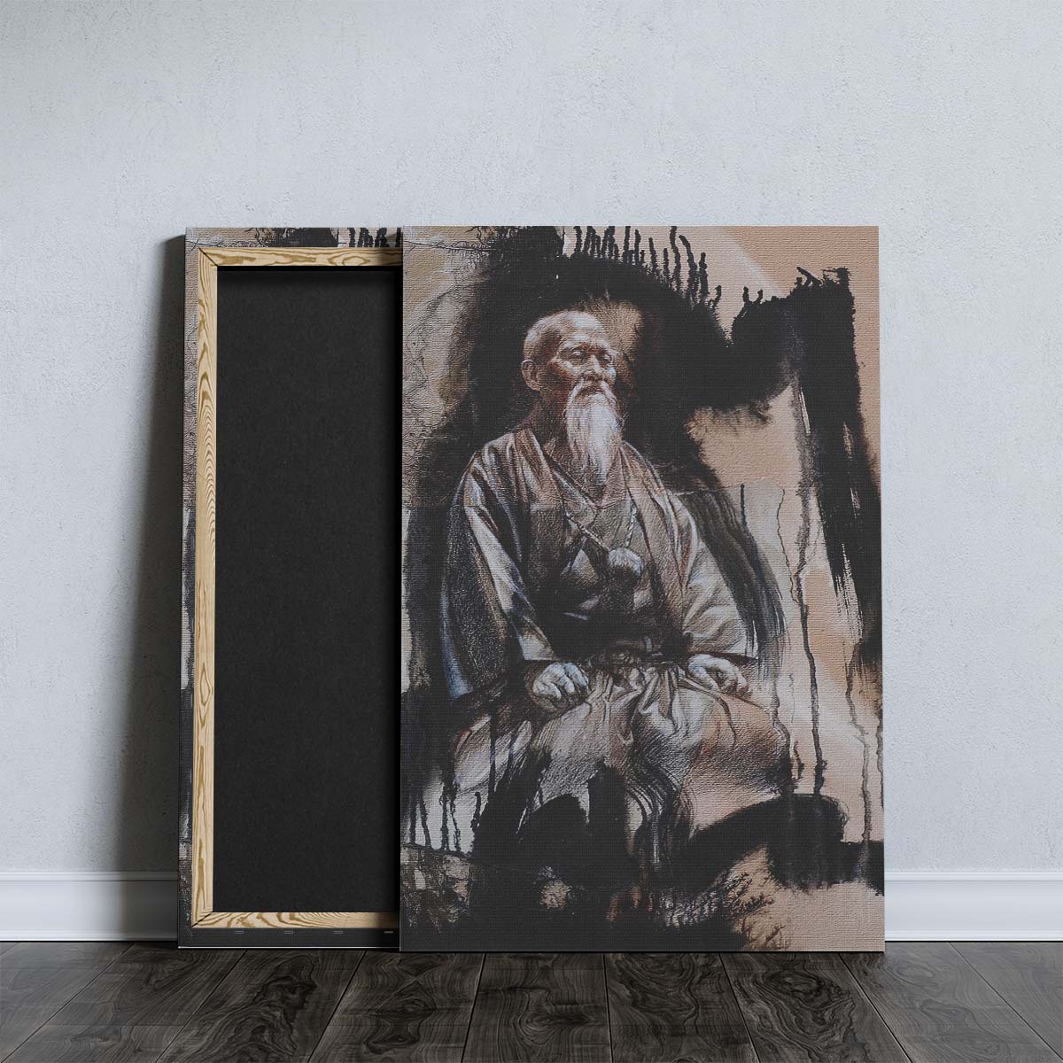 Aikido Wall Art - Aikido Poster - Aikido Canvas - Morihei Ueshiba - AI030 - Vertical Poster - Vertical Canvas