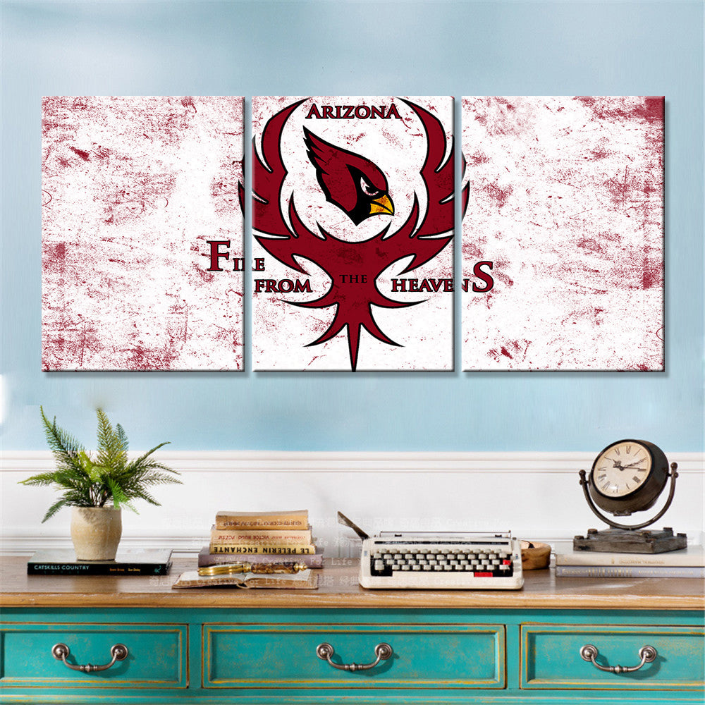 American Football Wall Art - AF5133 - Arizona Cardinals - Fire From The Heavens - American Football Poster - American Football Canvas