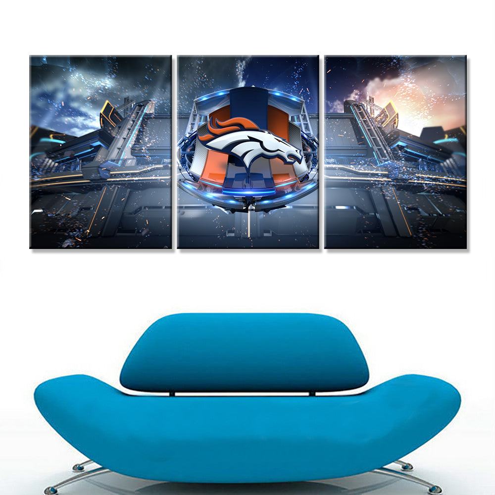 American Football Canvas Wall Art - AF5142 - Denver Broncos - NFL Teams
