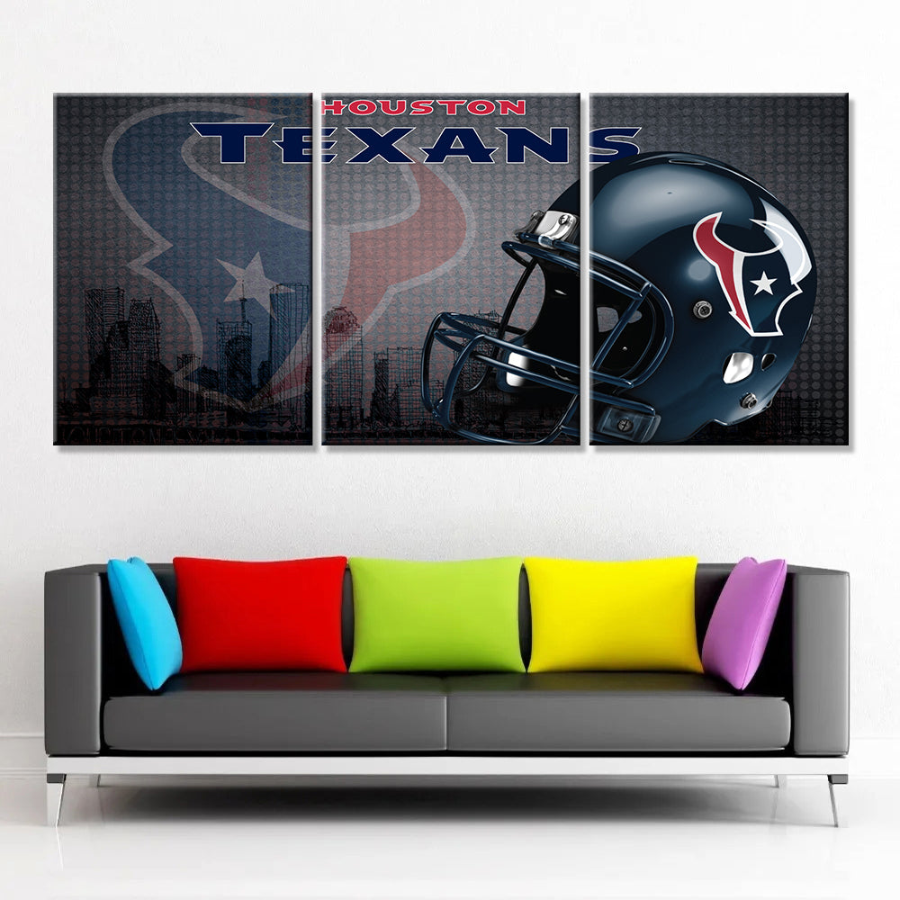 American Football Canvas Wall Art - AF5146 - Houston Texans - NFL Teams