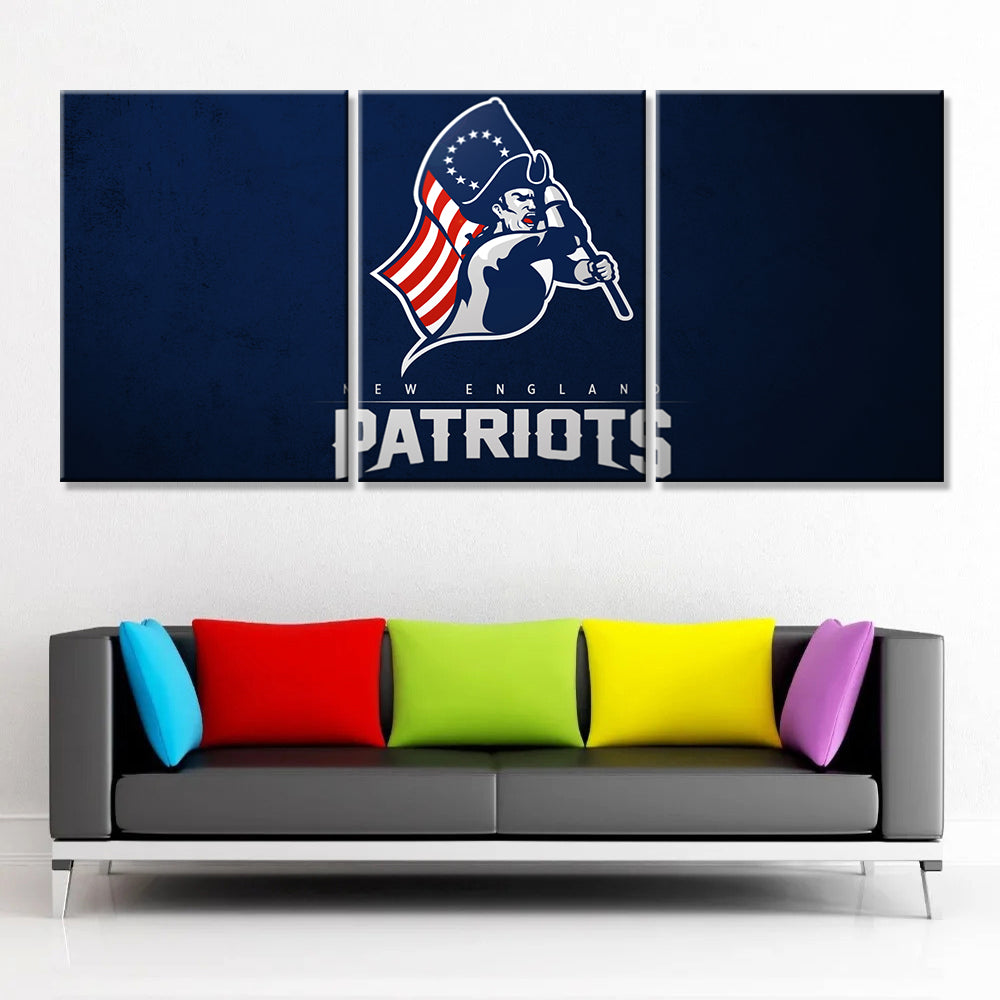 American Football Canvas Wall Art - AF5152 - New England Patriots - NFL Teams