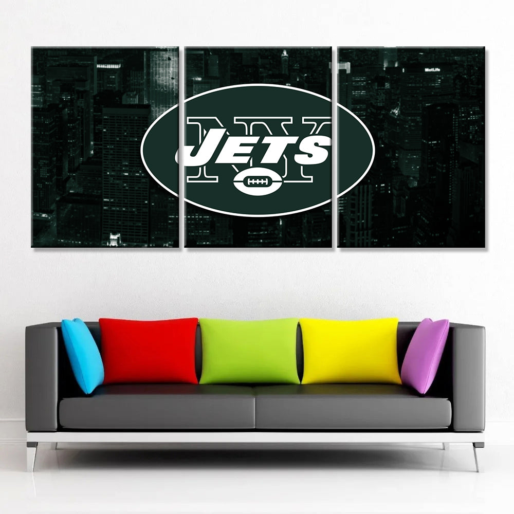 American Football Canvas Wall Art - AF5153 - New York Jets - NFL Teams
