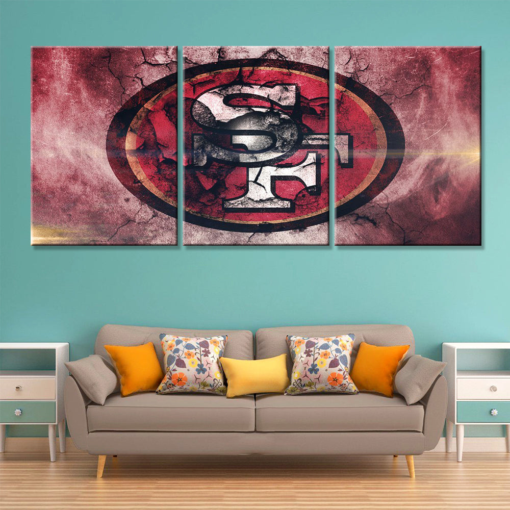 American Football Canvas Wall Art - AF5158 - San Francisco 49ers - NFL Teams