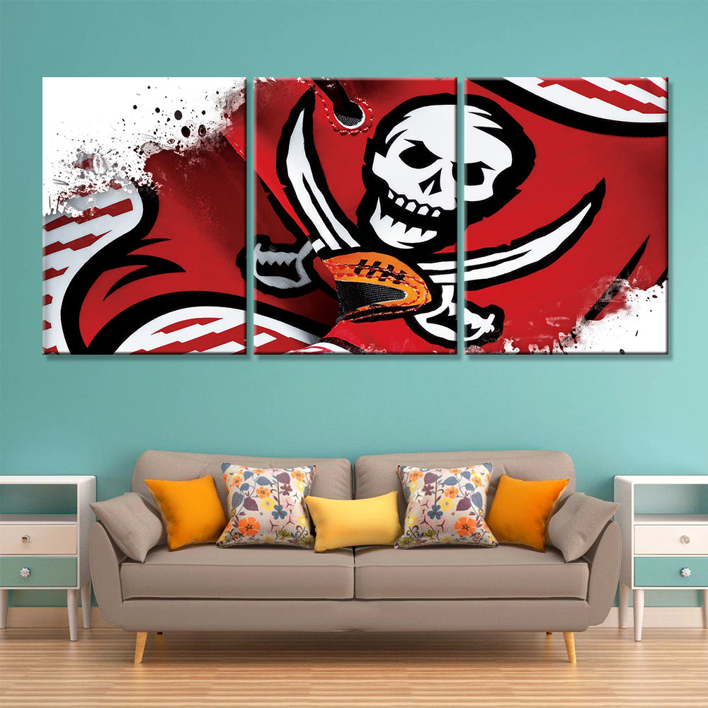 American Football Canvas Wall Art - AF5160 - Tampa Bay Buccaneers - NFL Teams