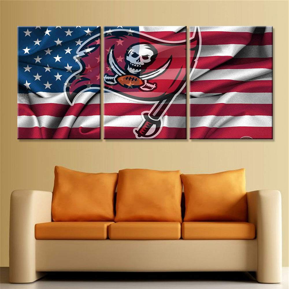 American Football Canvas Wall Art - AF5161 - Tampa Bay Buccaneers - NFL Teams