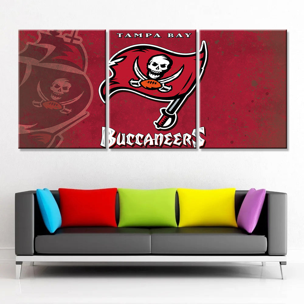 American Football Canvas Wall Art - AF5162 - Tampa Bay Buccaneers - NFL Teams