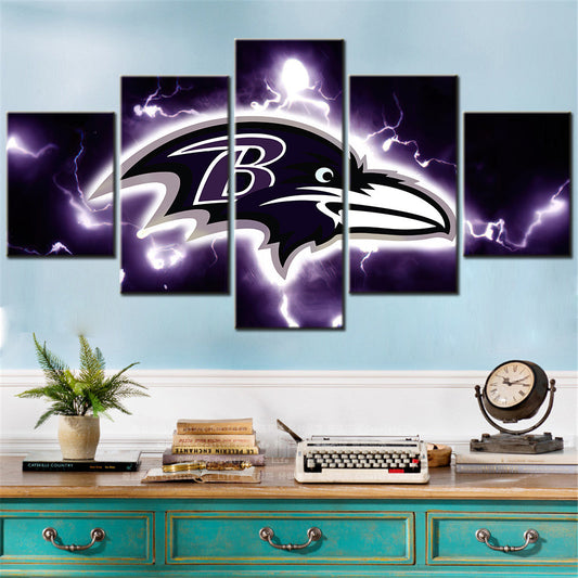 American Football Canvas Wall Art - AF5089 - Baltimore Ravens - NFL Teams