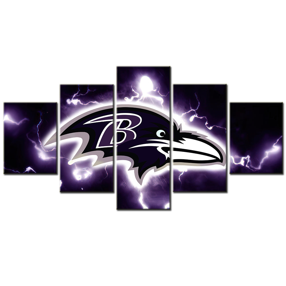 American Football Canvas Wall Art - AF5089 - Baltimore Ravens - NFL Teams