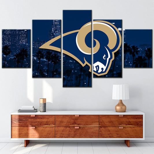 American Football Canvas Wall Art - AF5090 - Los Angeles Rams - NFL Teams