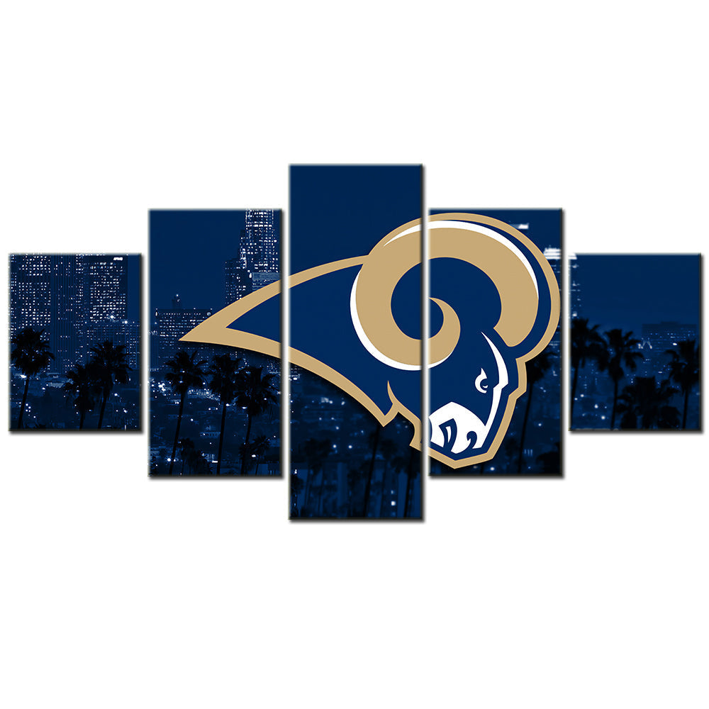 American Football Canvas Wall Art - AF5090 - Los Angeles Rams - NFL Teams