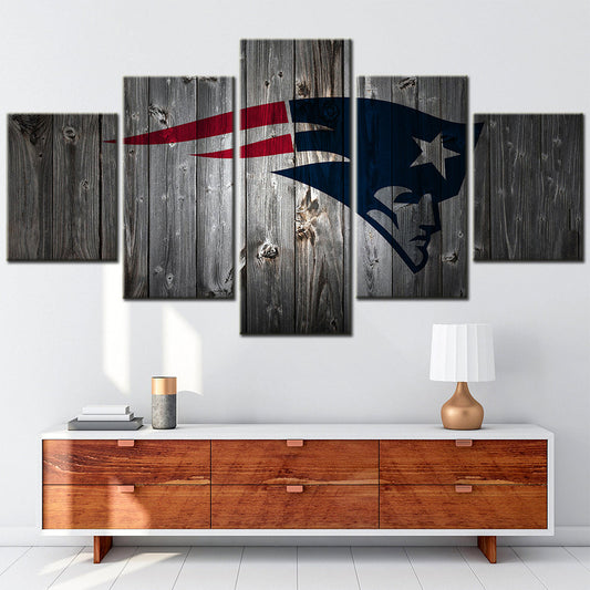 American Football - 5 Pieces Wall Art - AF5094 - New England Patriots - American Football Poster - American Football Canvas