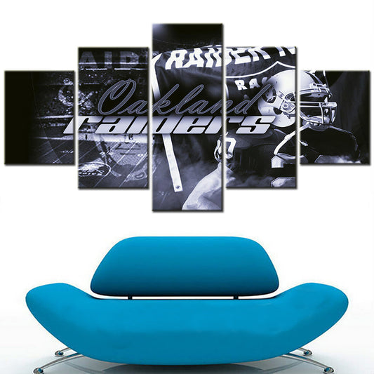 American Football Canvas Wall Art - AF5097 - Oakland Raiders - NFL Teams