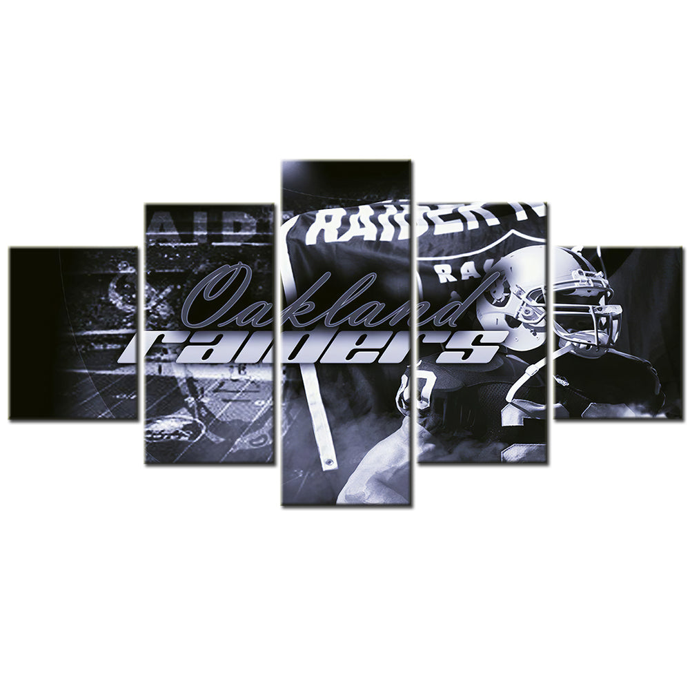 American Football Canvas Wall Art - AF5097 - Oakland Raiders - NFL Teams