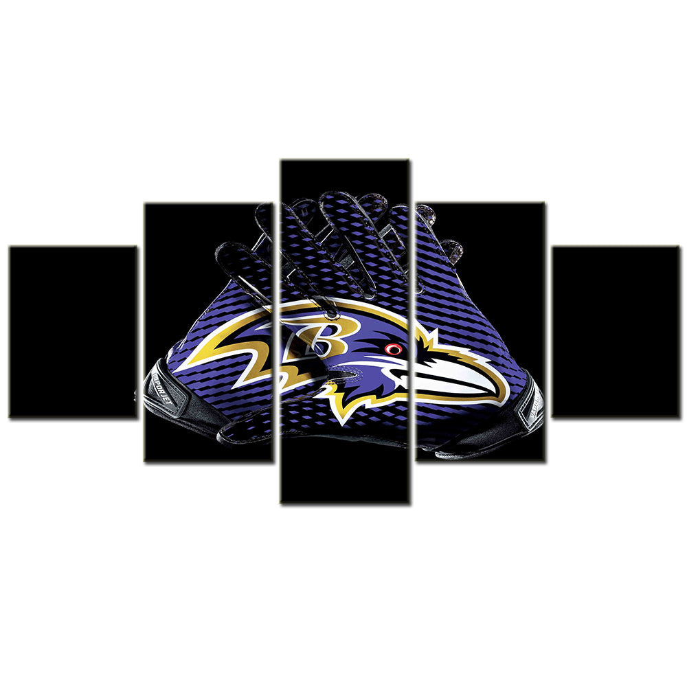 American Football Canvas Wall Art - AF5104 - Baltimore Ravens - NFL Teams
