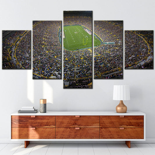 American Football - 5 Pieces Wall Art - AF5111 - Kinnick Stadium - Iowa Hawkeyes Stadium - American Football Poster - American Football Canvas
