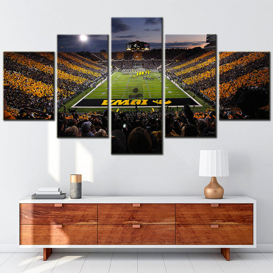 American Football - 5 Pieces Wall Art - AF5111 - Kinnick Stadium - Iowa Hawkeyes Stadium - American Football Poster - American Football Canvas