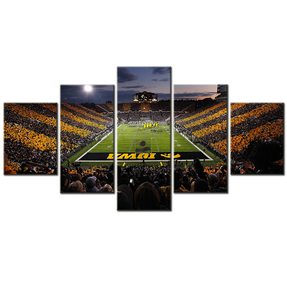 American Football Canvas Wall Art - AF5111 - Kinnick Stadium - Iowa Hawkeyes Stadium