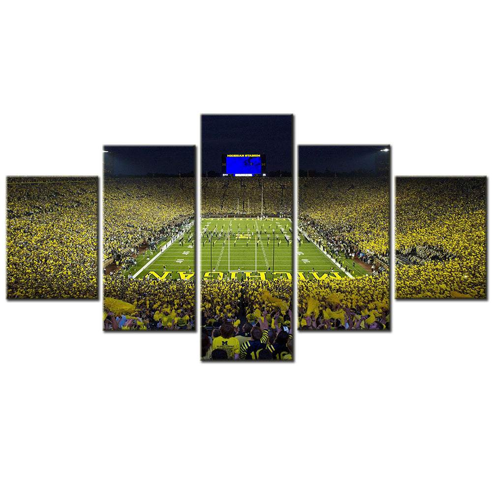 American Football Canvas Wall Art - AF5112 - Michigan's Big House - Michigan Stadium - The Big House