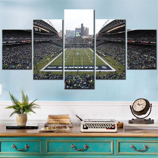 American Football Canvas Wall Art - AF5115 - Seattle Seahawks - Lumen Field - Centurylink Field Stadium