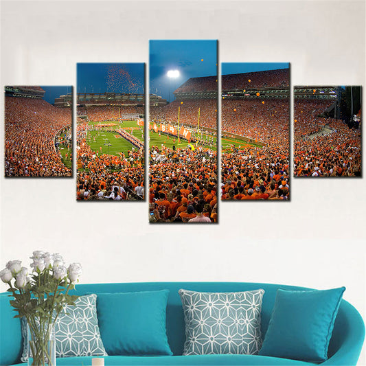 American Football - 5 Pieces Wall Art - AF5116 - Clemson Tigers - Death Valley – Clemson Tigers - American Football Poster - American Football Canvas