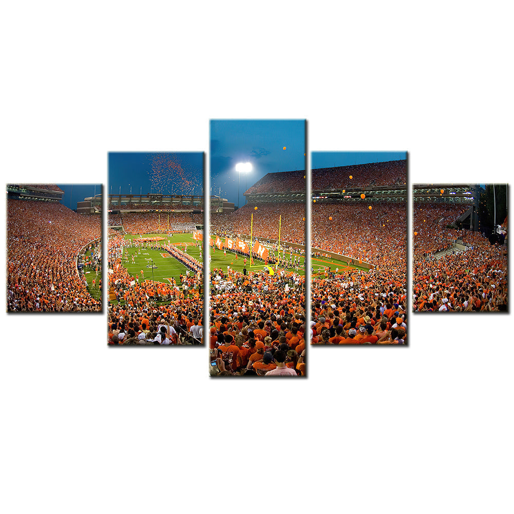 American Football Canvas Wall Art - AF5116 - Clemson Tigers - Death Valley - NFL Teams