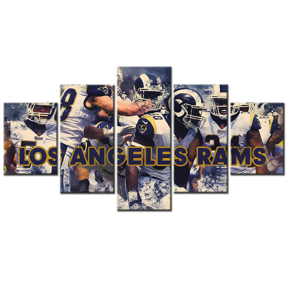 American Football Canvas Wall Art - AF5126 - Los Angeles Rams Team 1 Sport - NFL Teams