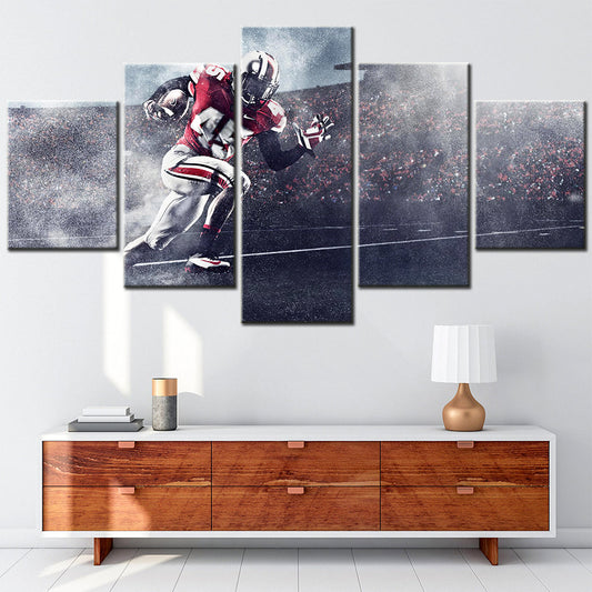 American Football - 5 Pieces Wall Art - AF5127 - Ohio State Super Player Sport - American Football Poster - American Football Canvas