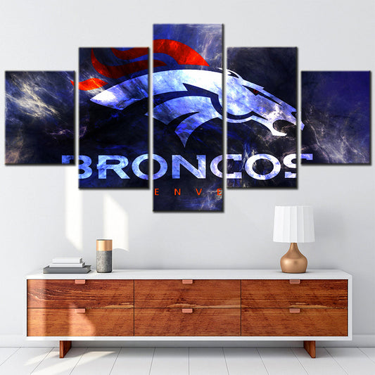 American Football Canvas Wall Art - AF5141 - Denver Broncos - NFL Teams