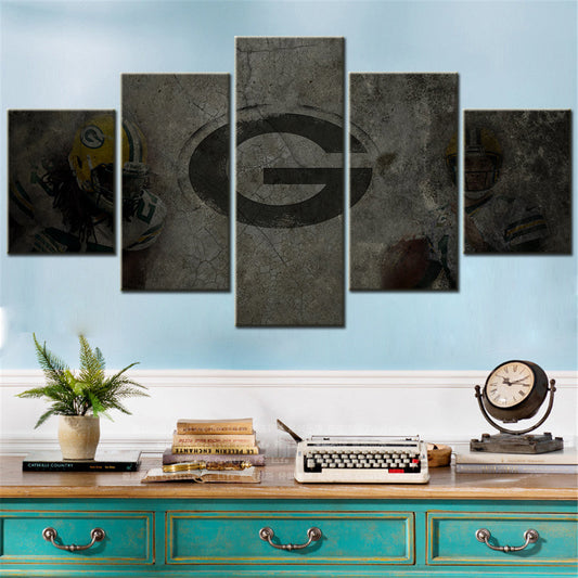 American Football Canvas Wall Art - AF5145 - Green Bay Packers - NFL Teams