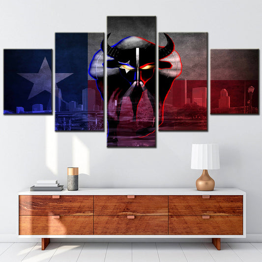 American Football Wall Art - AF5147 - Houston Texans - American Football Poster - American Football Canvas