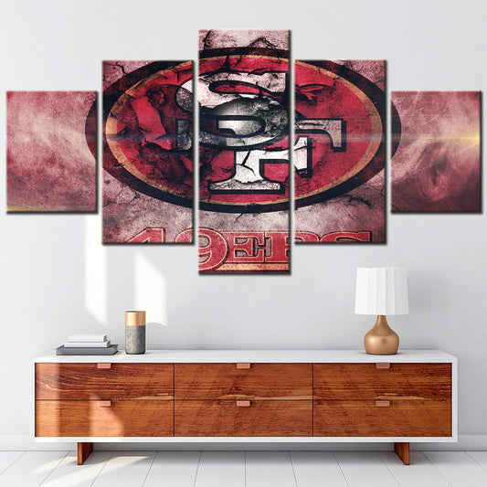 American Football Wall Art - AF5158 - San Francisco 49ers - American Football Poster - American Football Canvas