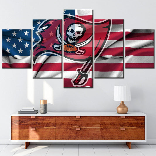 American Football Canvas Wall Art - AF5161 - Tampa Bay Buccaneers - NFL Teams