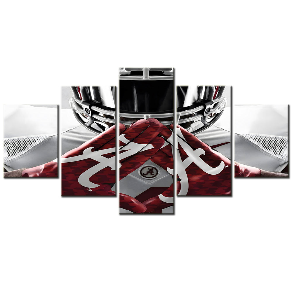 American Football Canvas Wall Art - AF5118 - Alabama Crimson Tide Football - NFL Teams