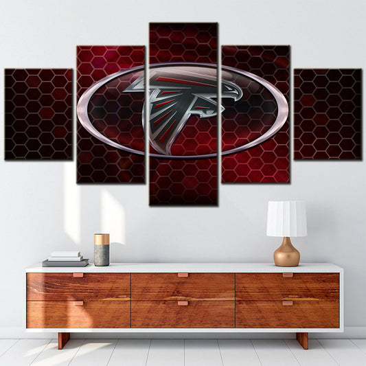 American Football Canvas Wall Art - AF5032 - Atlanta Falcons - NFL Teams