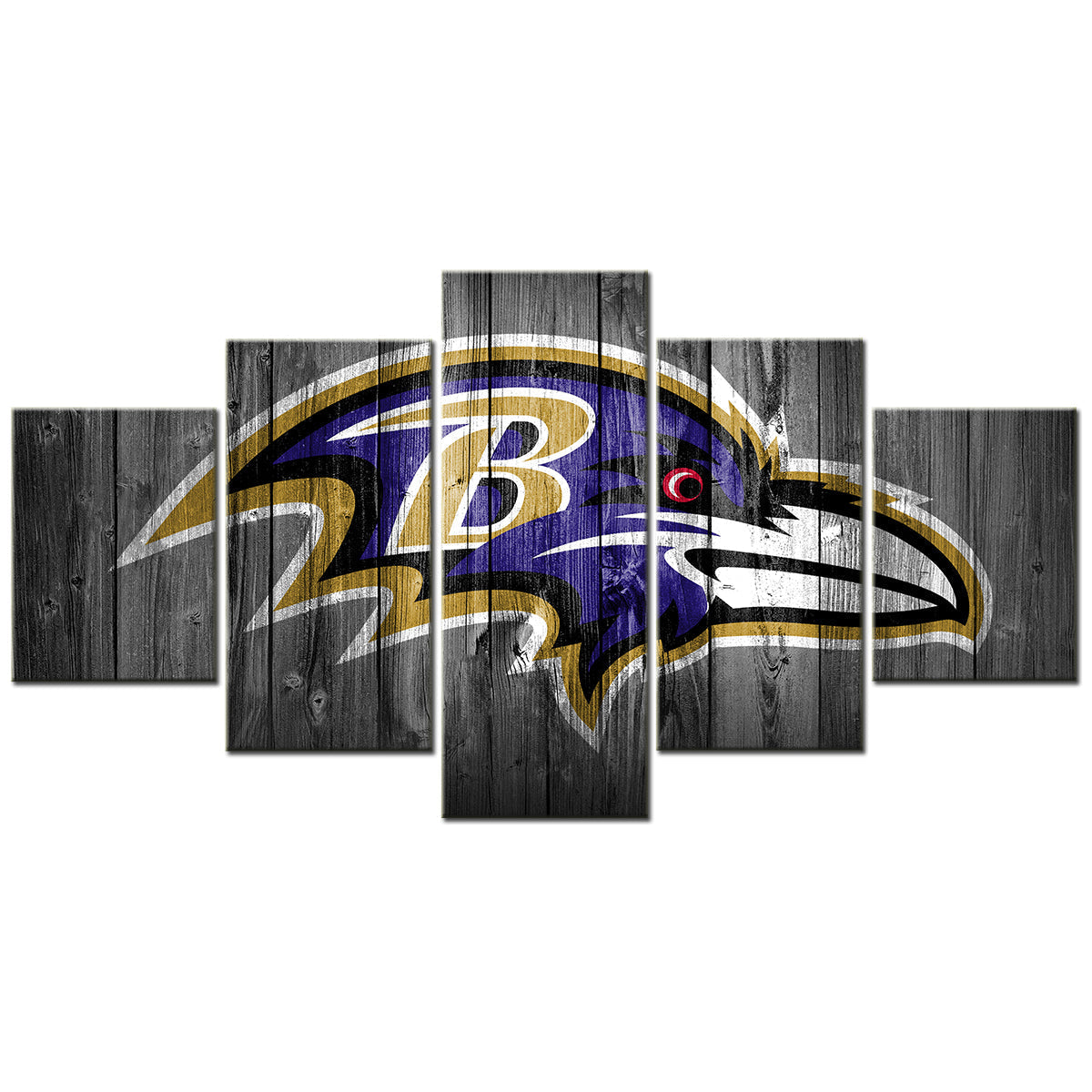 American Football Canvas Wall Art - AF5001 - Baltimore Ravens - NFL Teams