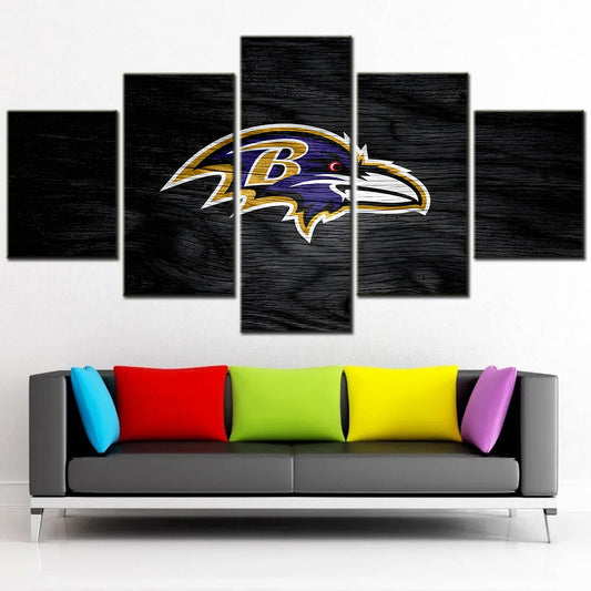 American Football Canvas Wall Art - AF5036 - Baltimore Ravens - NFL Teams