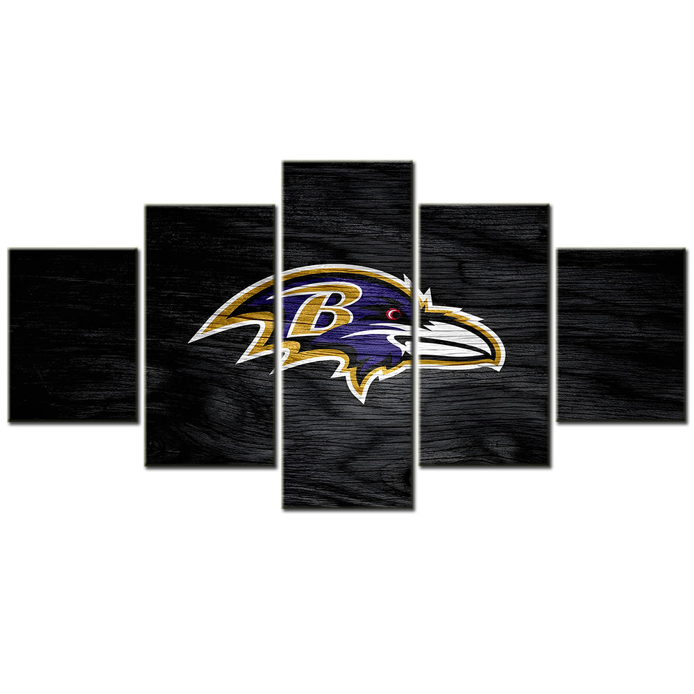 American Football - 5 Pieces Wall Art - AF5036 - Baltimore Ravens - American Football Poster - American Football Canvas