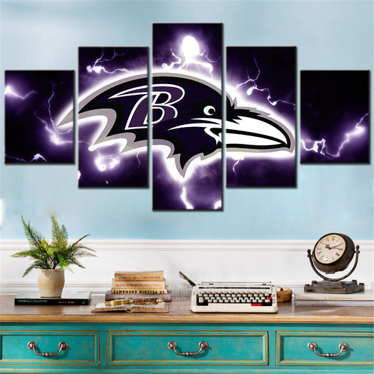American Football Canvas Wall Art - AF5037 - Baltimore Ravens - NFL Teams