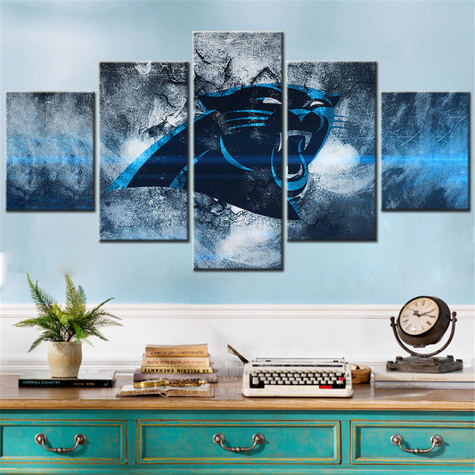 American Football Canvas Wall Art - AF5039 - Carolina Panthers - NFL Teams