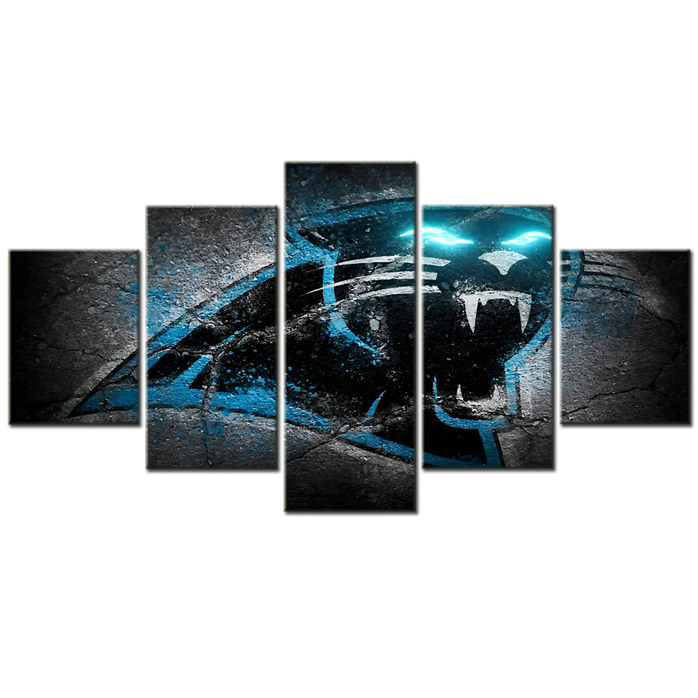 American Football Canvas Wall Art - AF5040 - Carolina Panthers - NFL Teams