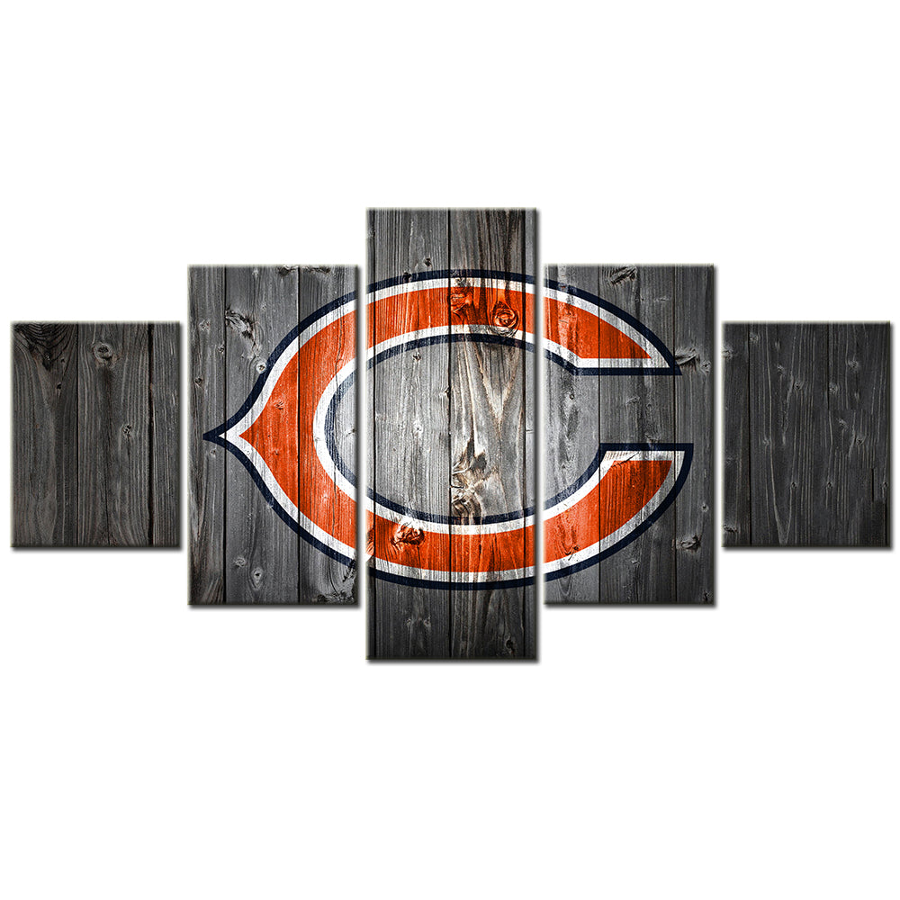 American Football Canvas Wall Art - AF5042 - Chicago Bears - NFL Teams