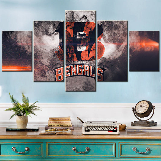 American Football Canvas Wall Art - AF5083 - Cincinnati Bengals - NFL Teams