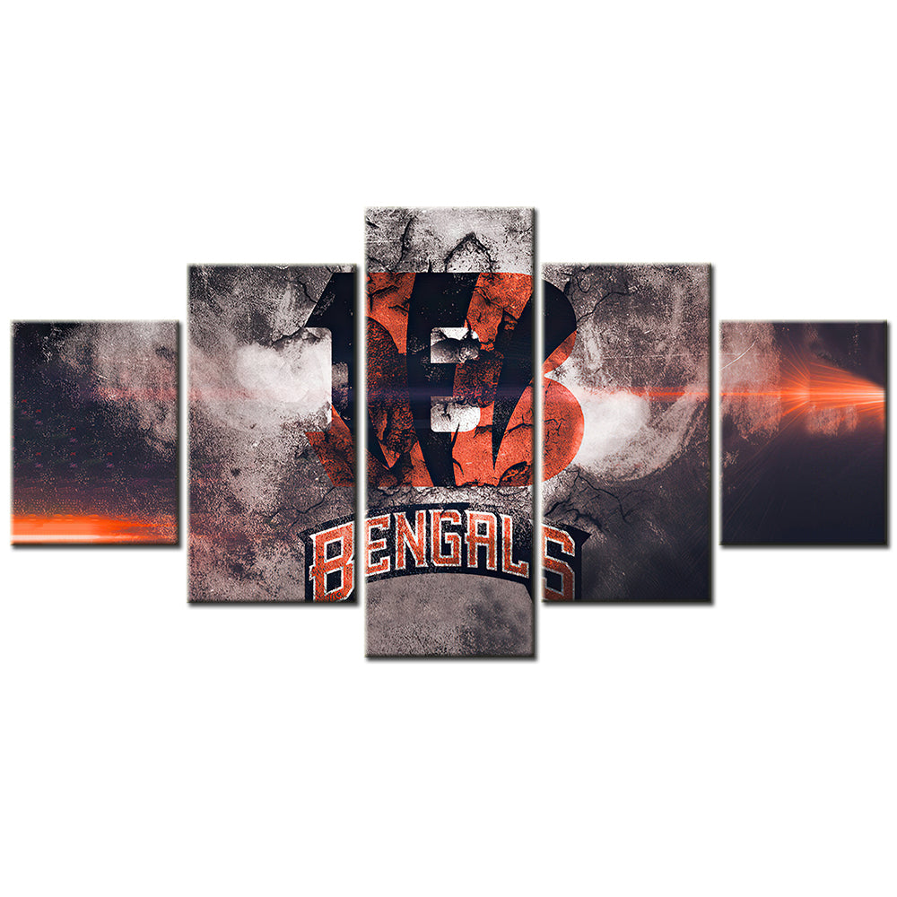 American Football Canvas Wall Art - AF5083 - Cincinnati Bengals - NFL Teams