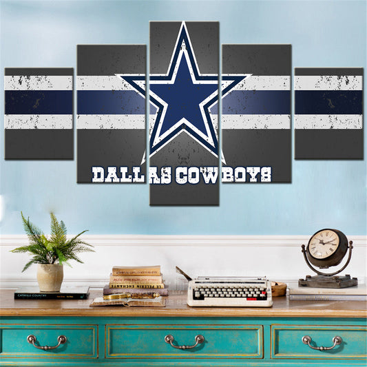 American Football Canvas Wall Art - AF5004 - Dallas Cowboys - NFL Teams