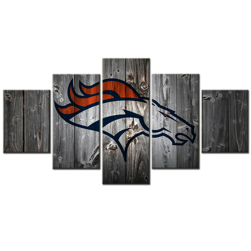 American Football Canvas Wall Art - AF5050 - Denver Broncos - NFL Teams